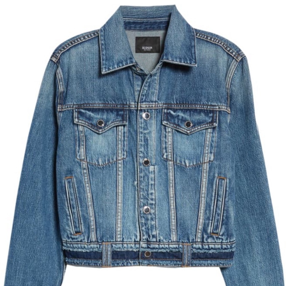 Hudson Jeans Crop Denim Jacket - Small